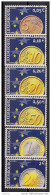 2001 Luxemburg  Mi. 1544-9 Used   Euro-Münzen. - Oblitérés