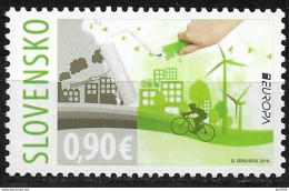 2016 Slowakei Mi.789**MNH   Europa: Umweltbewusst Leben. - Unused Stamps
