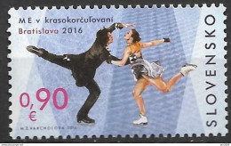 2016 Slowakei Mi.782 **MNH     Europameisterschaften Im Eiskunstlauf, Bratislava - Unused Stamps