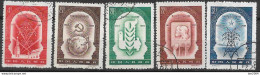 1957 China Mi. 349-353 Used  40. Jahrestag Der Oktoberrevolution In Russland. - Used Stamps