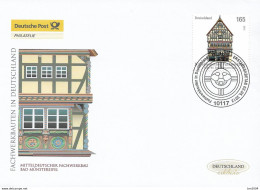 2012 Deutschland  Allem. Fed. Germany  Mi. 2931 FDC   Fachwerkbauten In Deutschland: - 2011-…