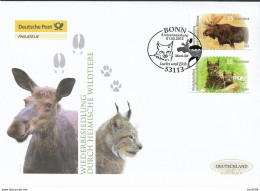 2012 Deutschland  Allem. Fed. Germany  Mi. 2921-2 FDC   Wiederbesiedlung Durch Heimische Wildtiere. - 2011-…