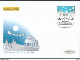 2018 Deutschland  Allem. Fed. Germany   Mi. 3423 FDC   Weihnachtsmann Im Rentierschlitten über Einer Stadt - 2011-…