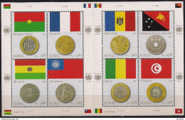 2007 UNO  Genf    Mi.  565-72 **MNH    Flaggen Und Münzen Der Mitgliedsstaaten - Blokken & Velletjes