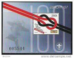 2007 Albanien Mi. Bl. 164**MNH   Cept  Europa - 2007