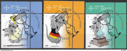 2014 Deutschland  Germany  Mi. 3075-7  FD-used  Berlin  EOR  Sporthilfe: Cartoons - Gebraucht