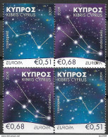 2009 Zypern  Mi. 1148-9 DO DU  Booklet Set   **MNH  Europa: Astronomie. - 2009