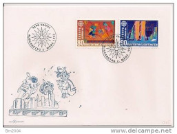 1992 Liechtenstein Mi. 1033-4 FDC  Europa: 500. Jahrestag Der Entdeckung Von Amerika - 1992