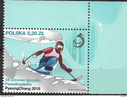 2018 Polen Polska  Mi. 4975 **MNH   Paralympische Winterspiele, Pyeongchang - Ungebraucht