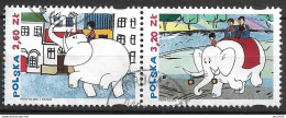 2018 Polen Mi. 4991-2 Used  Polnischer Trickfilm - Used Stamps