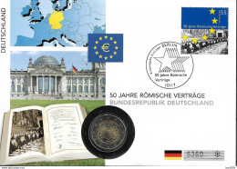 2007 Deutschland Allem. Fed. Germany  Numisbrief " 50 Jahre Römische Verträge " - 2001-2010