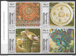 1979 Pakistan Mi. 491-4**MNH  Kunsthandwerk - Pakistan