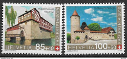 2018 Schweiz Mi. 2539-40**MNH Pro Patria“: Burgen Und Schlösser Der Schweiz - Unused Stamps