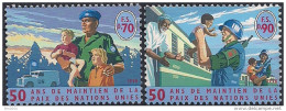 1998 UNO Genf  Mi. 348-9 **MNH  50 Jahre Friedenserhaltende Maßnahmen Der Vereinten Nationen - Unused Stamps