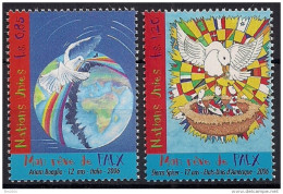 2006 UNO Genf Mi. 551-2**MNH    Weltfriedenstag: Mein Traum Vom Frieden - Unused Stamps