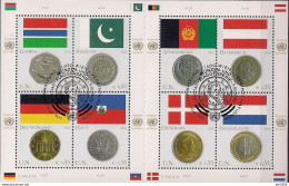 2006 UNO WIEN   Mi. 477-84 Used   Flaggen Und Münzen Der Mitgliedsstaaten - Blocs-feuillets