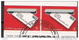 2008 Belgien Belgie  Belgique Booklet Stamp  BDL + BDR   Used  Europa : Der Brief - 2008