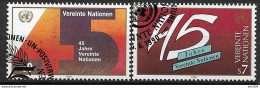 1990 UNO Wien Mi. 104-5 Used   45 Jahre Vereinte Nationen (UNO - Used Stamps