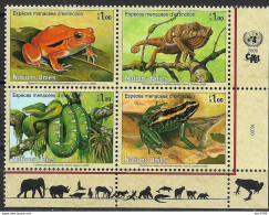 2006 UNO Genf  Mi.  537-40 **MNH   Amphibien Und Reptilien - Unused Stamps