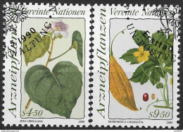 1990 UNO Wien Mi. 102-3 Used   Heilpflanzen - Oblitérés