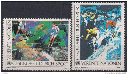 1988 UNO Wien Mi.  85-6 **MNH  Gesundheit Durch Sport. - Unused Stamps