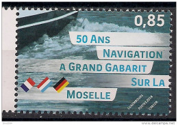 2014 Luxemburg  Mi. 2004 **MNH  50 Jahre Großschifffahrt Auf Der Mosel - Ungebraucht