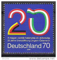 2009 Deutschland Allem. Fed.  Mi. 2759 **MNH    20 Anniversary Of The Opening Of The Border Between Hungary And Aus - Joint Issues