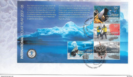 2008 Australien Antarctic-Territoy  Mi. Bl. 2 FDC   Internationales Polarjahr (2007-2008) - FDC