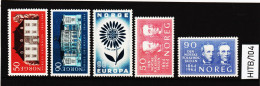 HITB/104 N O R W E G E N  1964  MICHL  516/17+521/23  ** Postfrisch SIEHE ABBILDUNG - Oblitérés