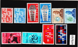 HITB/107 N O R W E G E N  1969  MICHL  579/80+583/86+594/97 ** Postfrisch SIEHE ABBILDUNG - Oblitérés