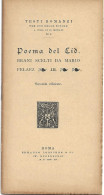 POEMA DEL CID - Andere & Zonder Classificatie