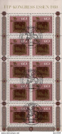 1980Deutschland Germany  Mi. 1065 Sheet Used Kongress Des Internationalen Philatelistenverbandes (FIP), Essen - 1959-1980