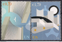 2014 UNO Wien  MI. 830-1 **MNH    Freimarken: UNO-Gebäude. - Nuevos