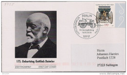 2009 Deutschland Germany Mi  2725  FDC  175. Geburtstag Von Gottlieb Daimler - 2001-2010