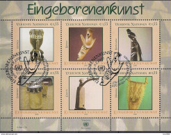 2006 UNO Wien Mi. Bl 20 Used : Eingeborenenkunst (III) - Afrikanische Musikinstrumente. - Blocks & Kleinbögen