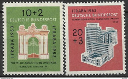 1953 Allem. Fed. Deutschland Germany Mi. 171-2 Mint    Internationale Briefmarkenausstellung „IFRABA 1953“, Frankfurt - Ungebraucht