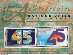 1990 UNO Genf  Mi. Bl 6**MNH   45 Jahre Vereinte Nationen (UNO - Neufs