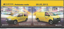2013 Bosnien Und Herzegowina  Mi.618-9 DI **MNH Europa: Postfahrzeuge. - 2013