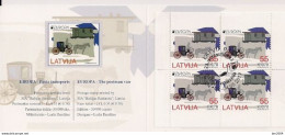 2013 Lettland   Mi.861 DU DO  Used  Booklet  Europa: Postfahrzeuge. - 2013