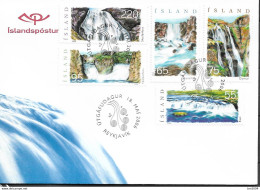 2006 Island  Mi. 1128-32 FDC   Wasserfälle. - FDC