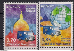 2013 Vatikan  Mi.1772-3**MNH Europa: Postfahrzeuge. - 2013