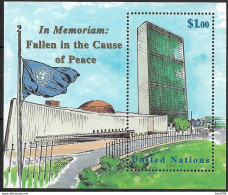 1999 UNO NEW YORK MI. Bl 17**MNH  Dag-Hammarskjöld-Medaille „Gefallen Im Dienste Des Friedens - Blocs-feuillets