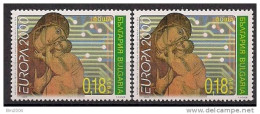 2000 Bulgarien   Bulgaria Mi 4453-4**MNH  EUROPA : Kind Mit Stern - 2000