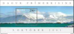 2001 Island   Mi.  Bl. 29 **MNH Berg Esja - Blocs-feuillets