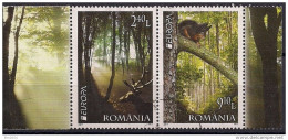 2011 Romania Rumänien Mi. 6522-3  Used  Europa: Der Wald - 2011