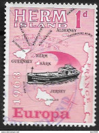 1963 Herm Island Alderney Used  Europa - 1963