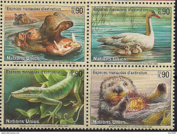 2000 UNO Genf  Mi. 385-8 **MNH   Gefährderte Arten - Used Stamps