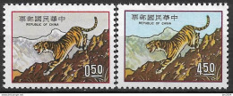 1973 Taiwan Mi. 995-6**MNH   Jahr Des Tigers. - Unused Stamps