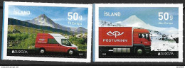 2013 Island   Mi.1394-5 A**MNH Europa: Postfahrzeuge. - 2013