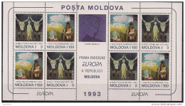 1993 Moldawien Mi. 94-5   **MNH   Europa: Zeitgenössische Kunst. - 1993